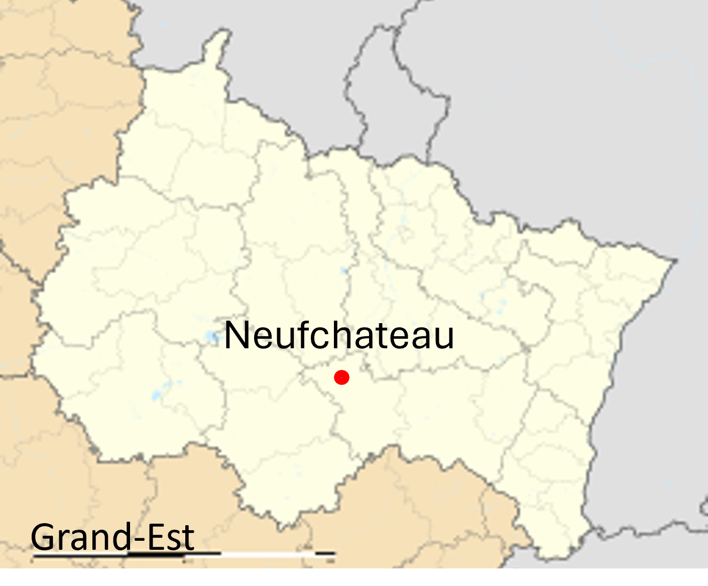Neufchateau dans le Grand-Est